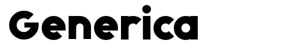 Generica font preview